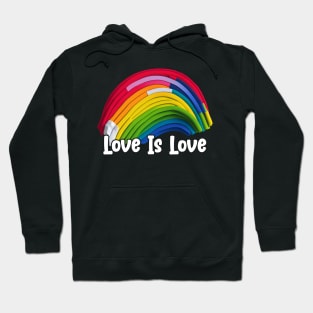 Prideful Skies LGBTQ gay pride Rainbow Colored Design Hoodie